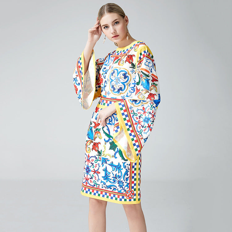 Women's European Printed Dress