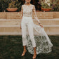 Ladies White Lace Jumpsuit