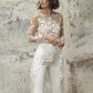 Ladies White Lace Jumpsuit