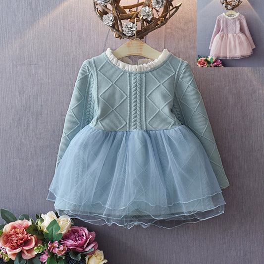 Little Girl's  Mesh Tulle Dress