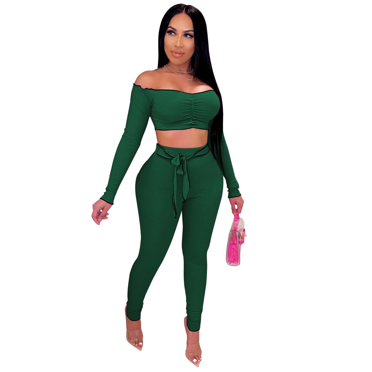 Women's Long-sleeved Waistless Suit