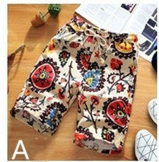 Men's Summer Retro Linen/Cotton Shorts