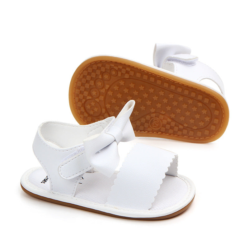 Toddler Leather Bow Sandals