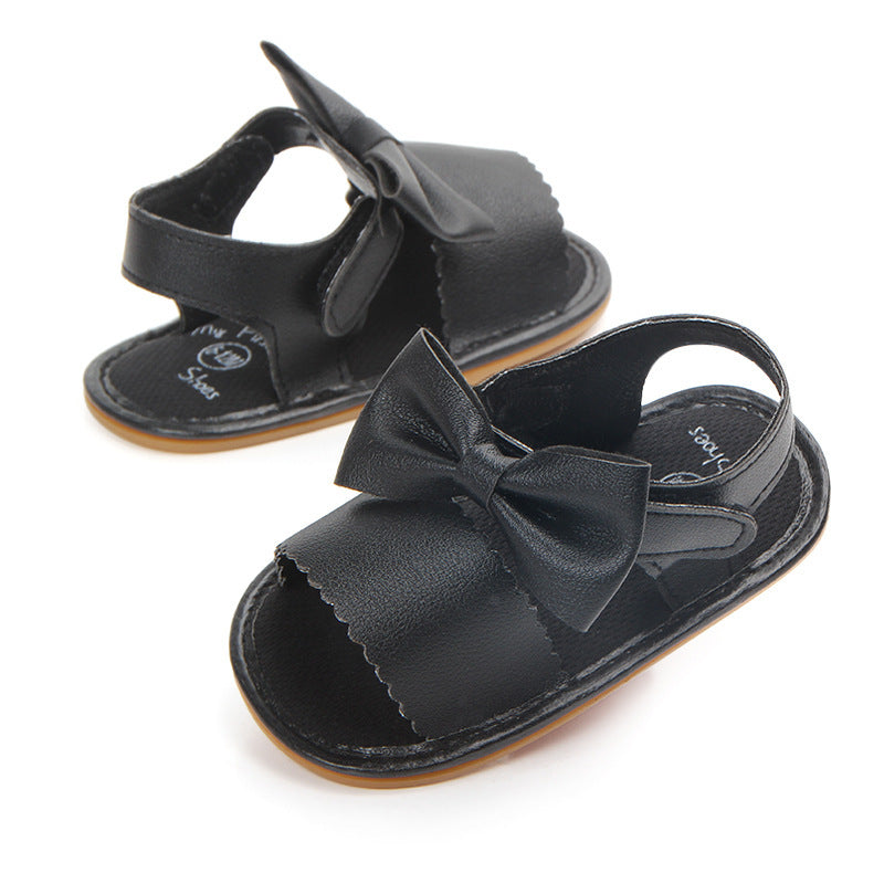 Toddler Leather Bow Sandals