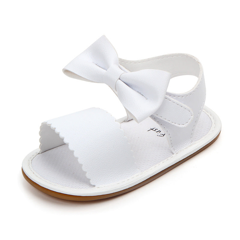 Toddler Leather Bow Sandals