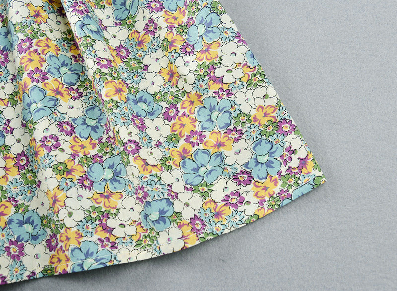 Girl's Cotton Floral Dress