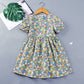 Girl's Cotton Floral Dress