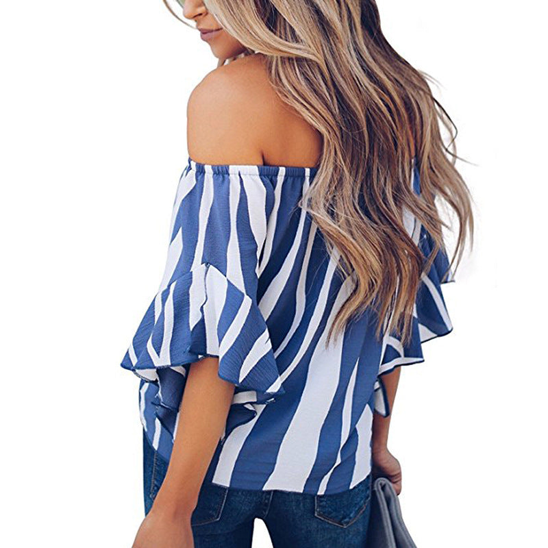 Striped Chiffon Shirt