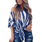 Striped Chiffon Shirt
