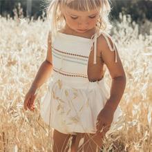 Toddler's Cotton Linen Romper