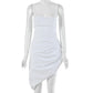 Women's Sexy Sling Irregular Dress