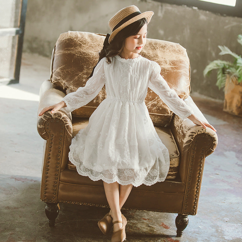Girl's White Dress