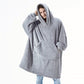 Oversized Pocketed Hoodie w/Socks
