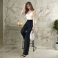 Front Seam Wide Leg Dress Pants