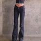 Low Rise Retro Fitted Pants
