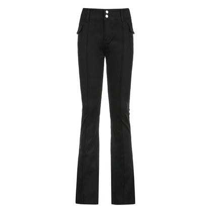Low Rise Retro Fitted Pants