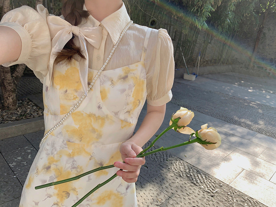 Chiffon A-Line Dress