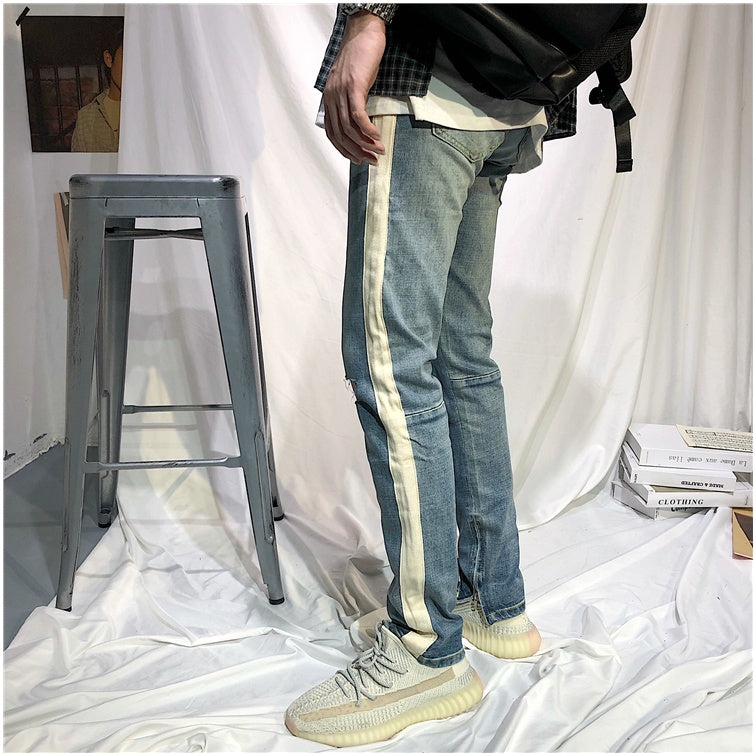 Men's White Edge Jeans Pants