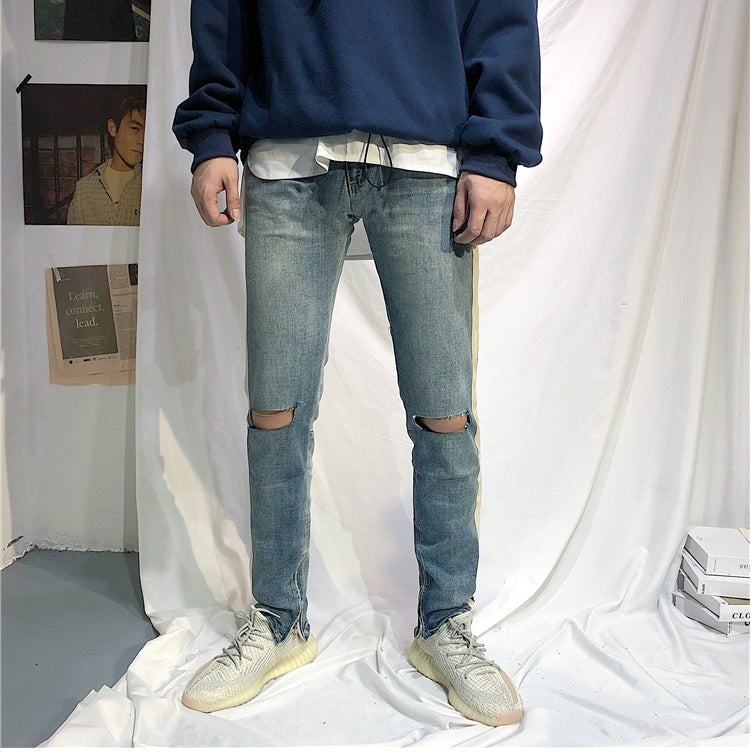 Men's White Edge Jeans Pants