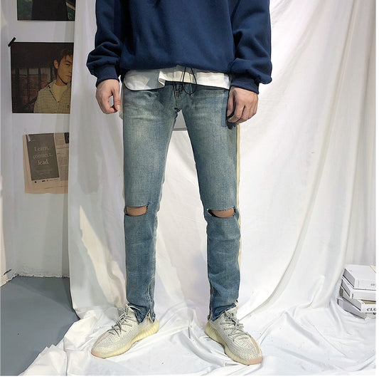 Men's White Edge Jeans Pants