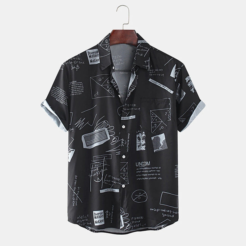 Men's Graffiti Printed Shirt