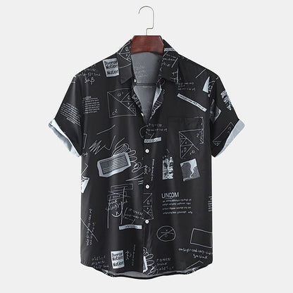 Men's Graffiti Printed Shirt