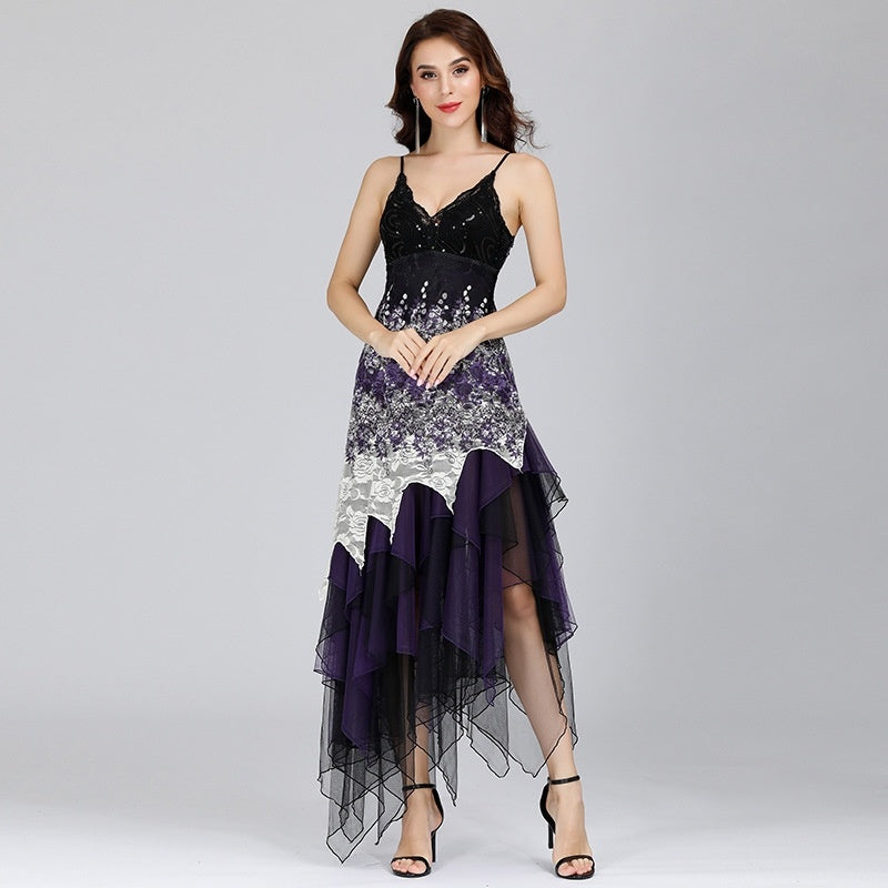 Women Rhinestones Sundress