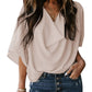 Cold Neck Chiffon Top