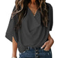 Cold Neck Chiffon Top