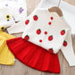 Girl's 2 Pcs British Knit Suit