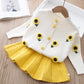 Girl's 2 Pcs British Knit Suit
