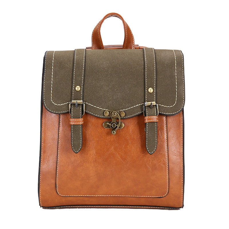 Retro Leather Backpack