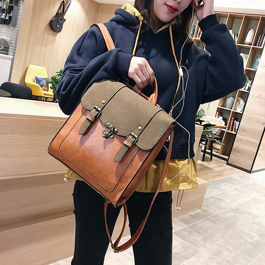 Retro Leather Backpack