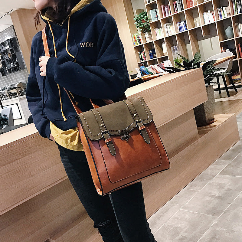 Retro Leather Backpack
