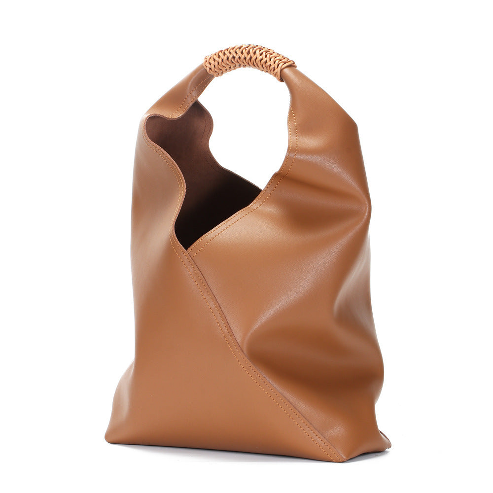 Trendy Genuine Cowhide Tote