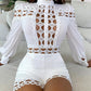 Women's Lace Stitching Shorts Jumpsuit