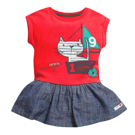 Girls' Denim Skirt Dress
