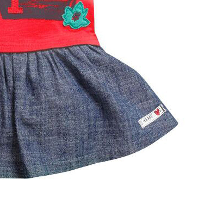 Girls' Denim Skirt Dress
