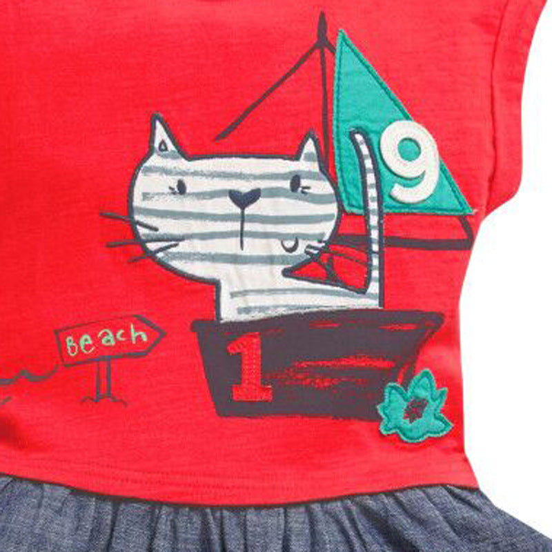 Girls' Denim Skirt Dress