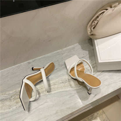 Women's Square-toe High-Heel Sandals