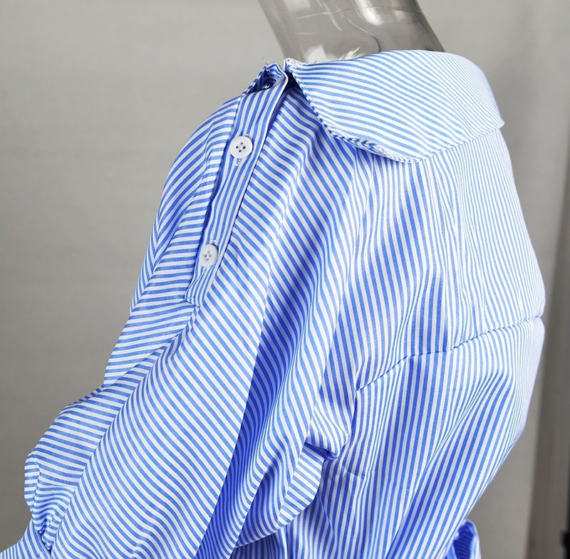 Women's Striped Shirt Dress