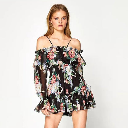 Light Luxury Floral One Piece