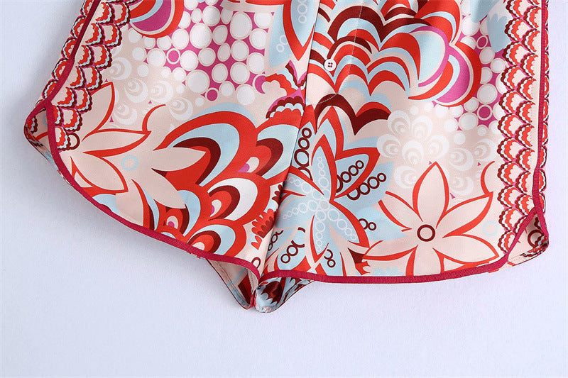 Retro Elastic High Waist Stretch Shorts