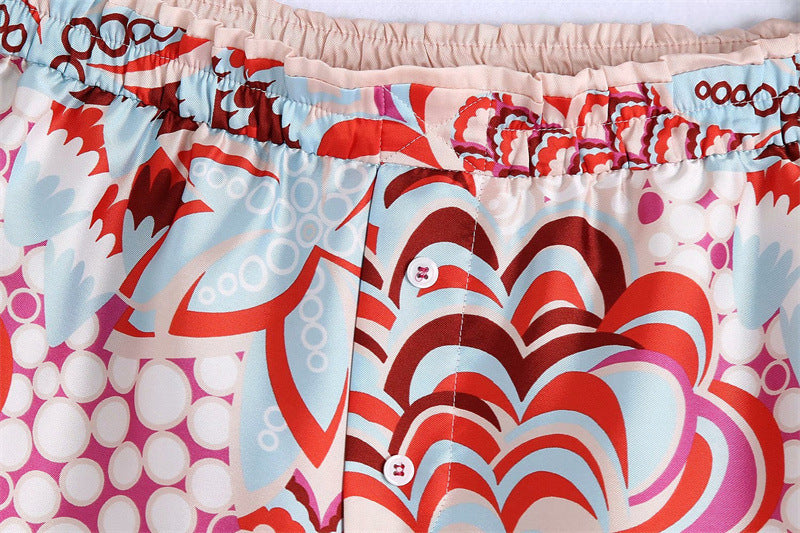 Retro Elastic High Waist Stretch Shorts