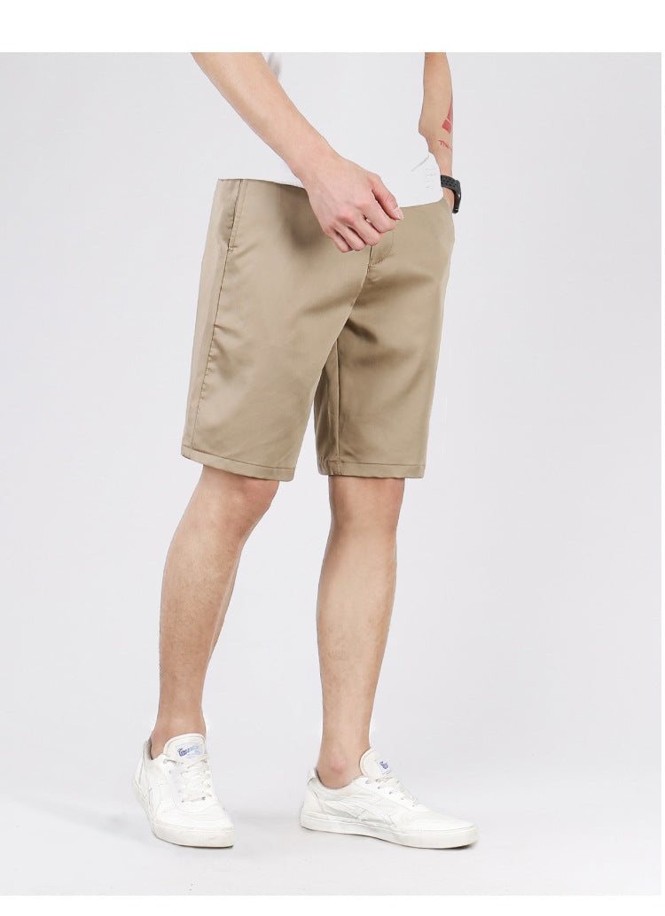 Men's Straight Khaki Shorts