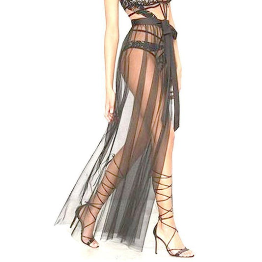 See Through Trailing Skirt