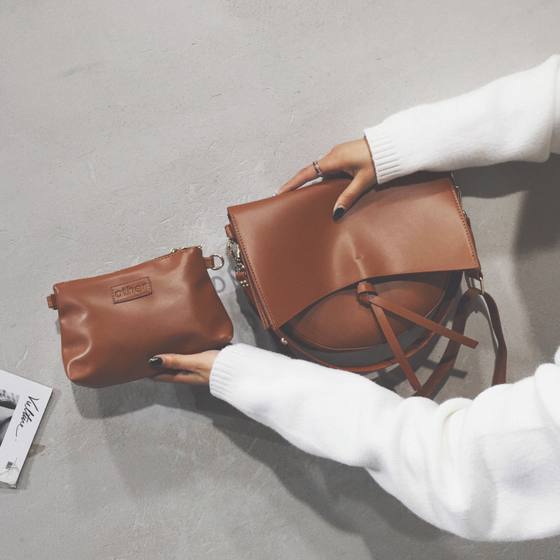 Picture In Cheek Retro Messenger Bag