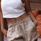 Women's Cotton Linen Shorts