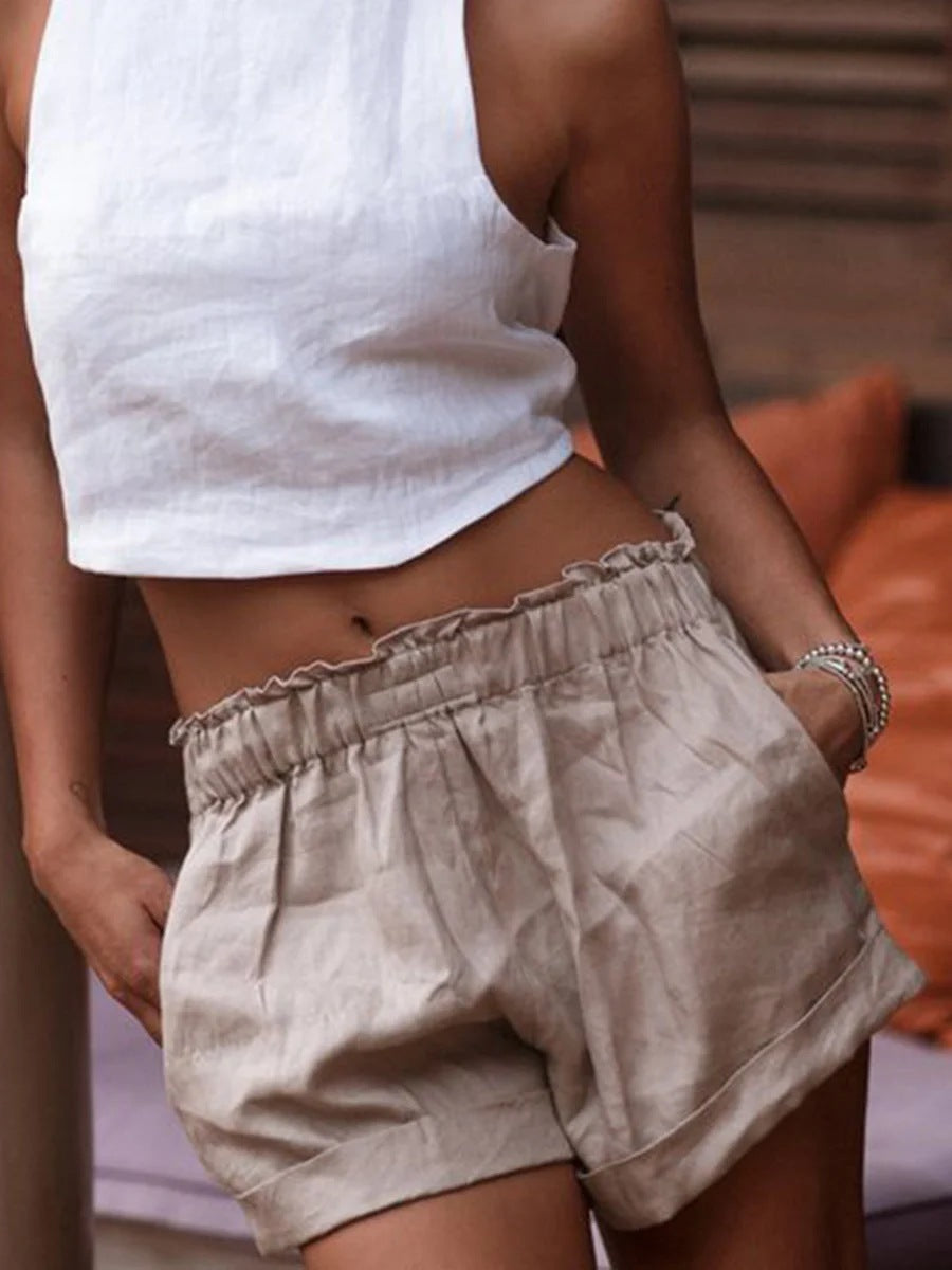 Women's Cotton Linen Shorts