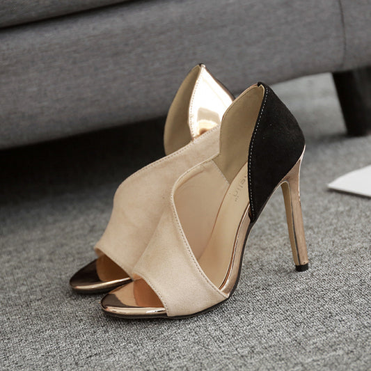 Women's Fish Mouth Sandals Stilettos